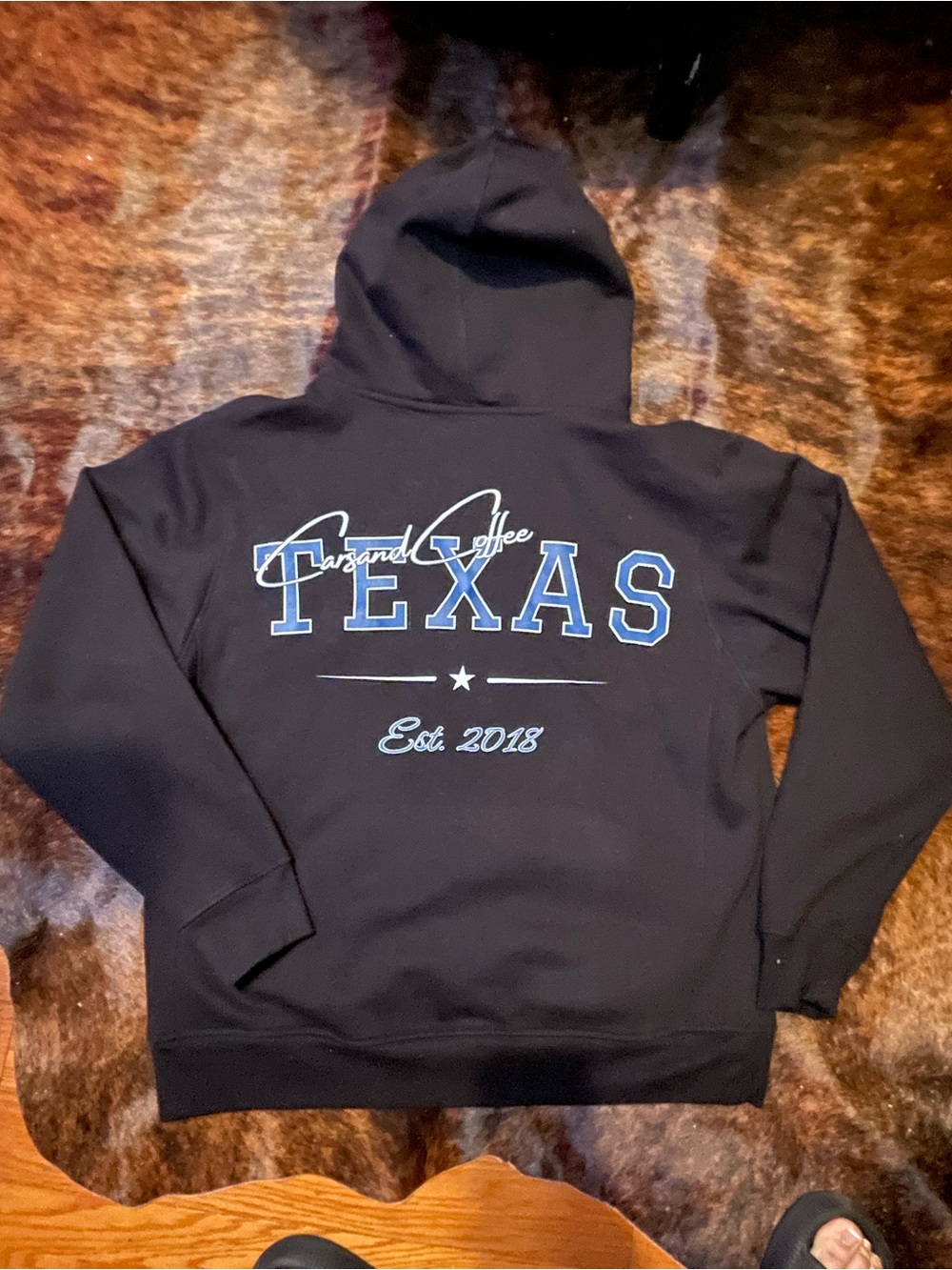 Black Texas Graphic Crewneck Sweatshirt